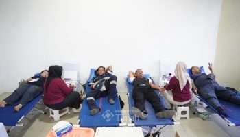 Aksi Donor Darah PT Timah di Bateng Sukses Kumpulkan 55 Kantong