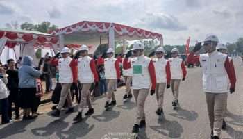 PT TIMAH Kembali Juara, Regu Gerak Jalan Putra Sabet Juara 1 HUT ke-81 RI di Bangka Barat