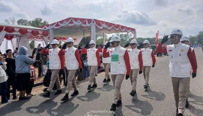PT TIMAH Kembali Juara, Regu Gerak Jalan Putra Sabet Juara 1 HUT ke-81 RI di Bangka Barat
