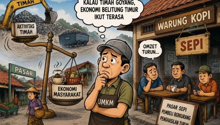 Timah Lesu, Ekonomi Beltim Ikut Sepi: Omzet Warung Kopi dan UMKM Turun