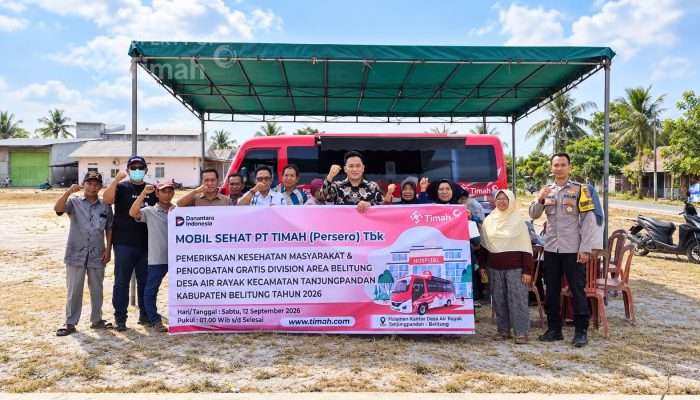 109 Warga Manfaatkan Pengobatan Gratis PT Timah di Desa Air Rayak