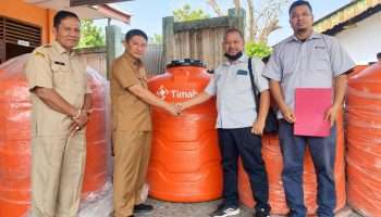 Respons Cepat Krisis Air Bersih, PT Timah Sediakan 15 Tangki Penampungan bagi Warga Bangka Barat