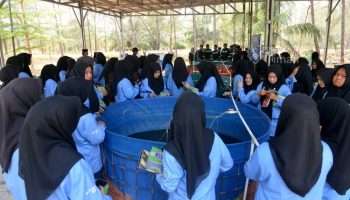 PT TIMAH Kenalkan Reklamasi Pascatambang kepada Siswa SMK IT Jamalullail