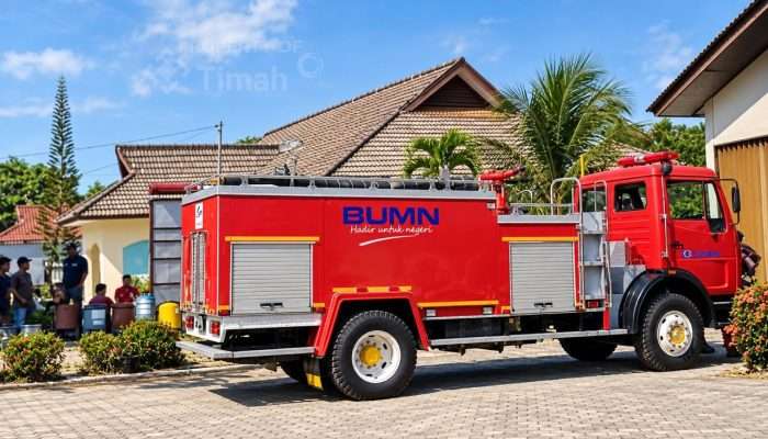 Armada Damkar Pemkab Terbakar, PT Timah Bantu Tangani 277 Karhutla di Mentok