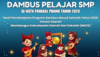 Hidupkan Kembali Kesenian Lokal, Dinas Pendidikan Pangkalpinang Gelar Pagelaran Dambus Pelajar SMP