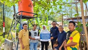 Bantu Kebutuhan Dasar Warga Desa Lalang, PT Timah Perbaiki Fasilitas Sumur Bor