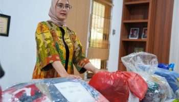 Wujud Kepedulian, TP-PKK Babel Salurkan Bantuan Donatur untuk Korban Kebakaran Dusun Serdang