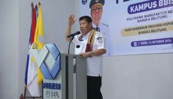 Gubernur Babel Resmikan Kampus BBIS Polman, Kucurkan Beasiswa Rp221 Juta