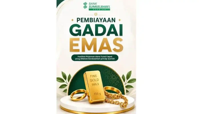 Bank Sumsel Babel Syariah Hadirkan Layanan Gadai Emas
