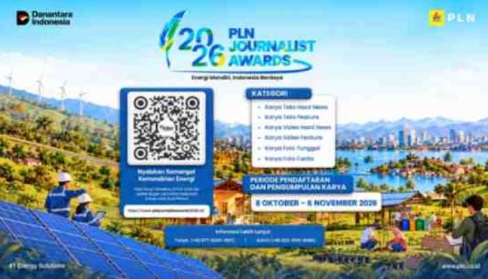 PLN Journalist Awards 2026 Mengusung Tema “Energi Mandiri, Indonesia Berdaya”
