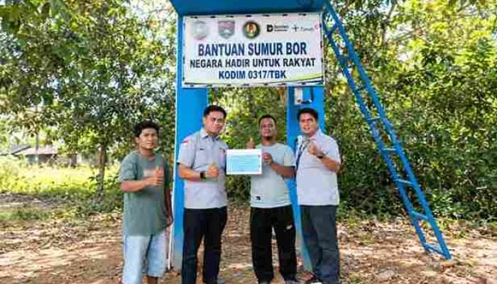 PT TIMAH dan Kodim 0317/TBK Berkolaborasi Menyediakan Sumur Dalam bagi Ratusan Keluarga di Desa Kundur